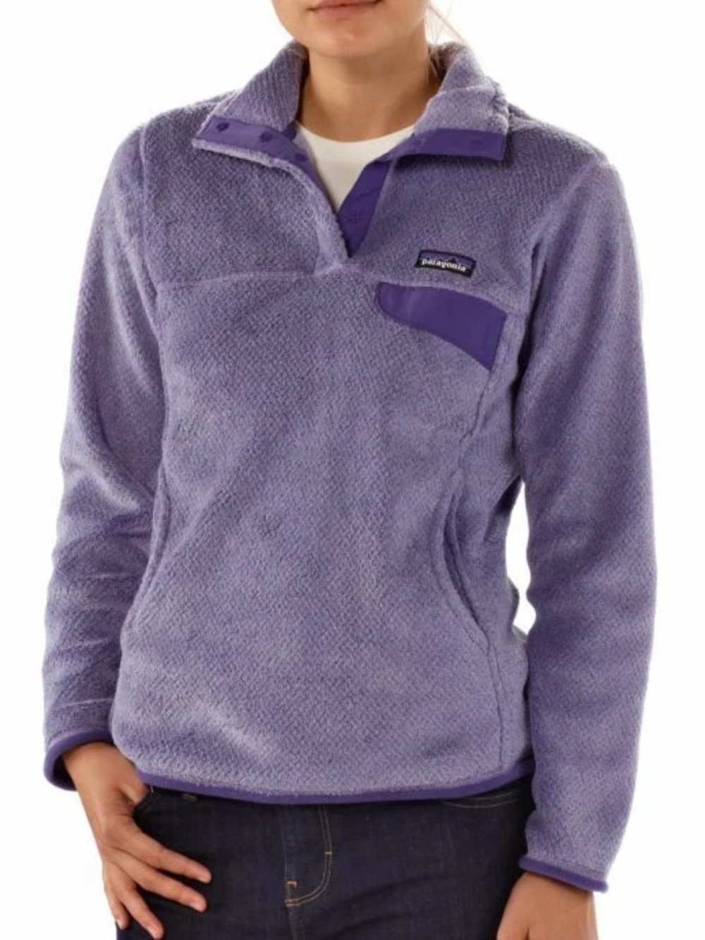 Patagonia Re-Tool Snap Fleece Pullover Purple Size Small